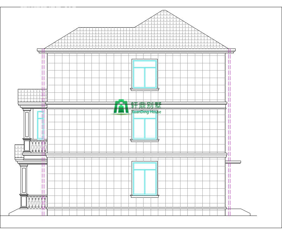 經(jīng)典現代三層自建別墅圖紙04.jpg