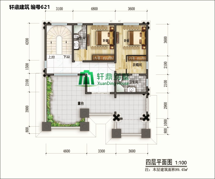 高端歐式四層自建別墅設計圖14.jpg