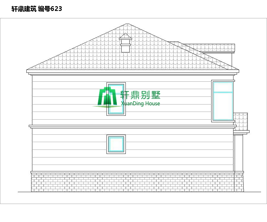 二層田園風(fēng)格自建別墅設計施工圖3.jpg