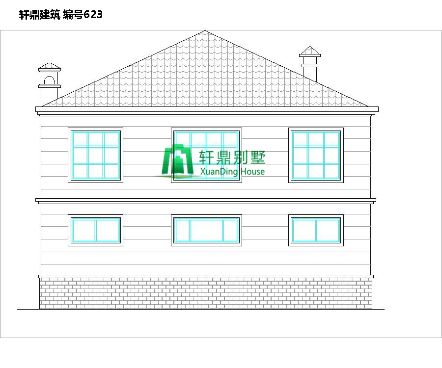 二層田園風(fēng)格自建別墅設計施工圖2.jpg