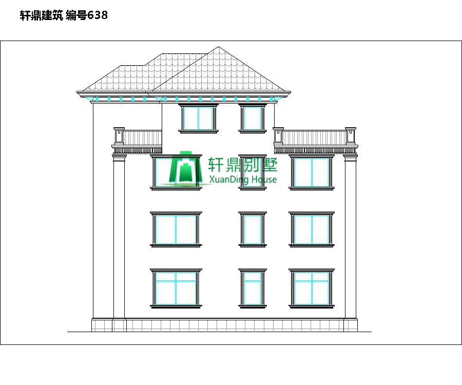 經(jīng)典四層自建別墅設計圖2.jpg