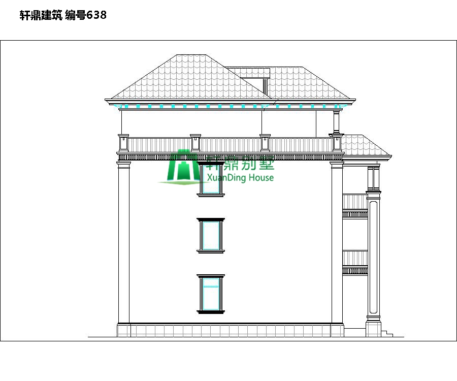 經(jīng)典四層自建別墅設計圖3.jpg