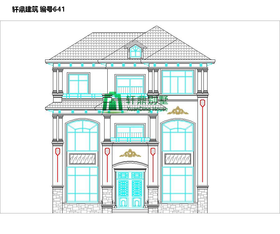 歐式三層自建別墅設計圖1.jpg