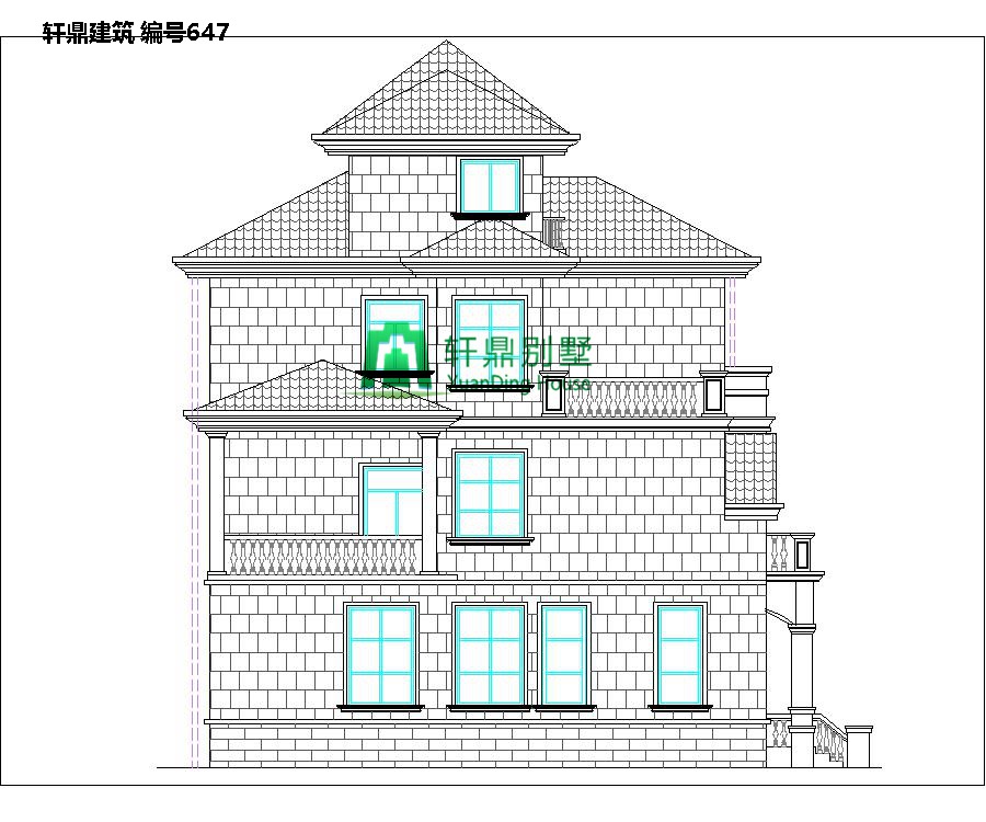 歐式三層半自建別墅設(shè)計圖4.jpg