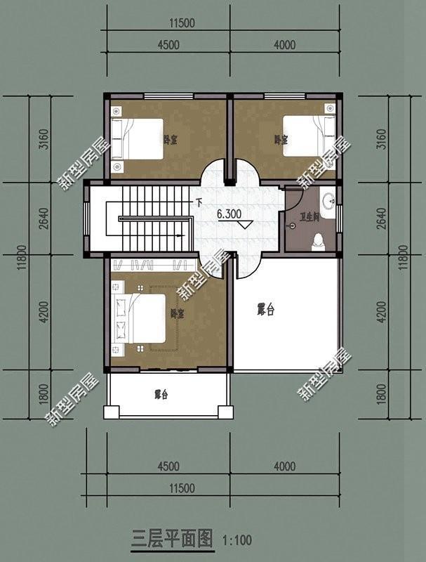 今天新型房屋為大家展示幾套帶堂屋的房屋設計圖紙，不同的人有不同的審美，不知道你會(huì )喜歡哪一套呢？