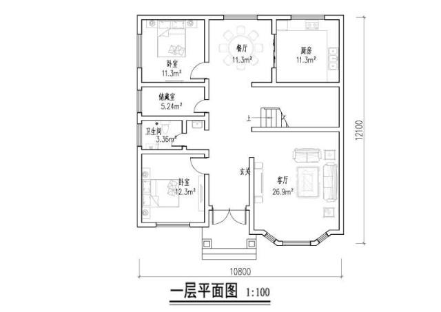 農村自建別墅，有5個(gè)房間和2個(gè)大廳，比住在樓房里舒服多了！