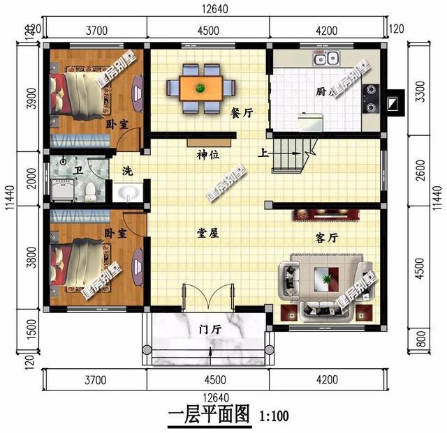 兩棟別墅外觀(guān)設計都非常漂亮，布局也是極盡合理，造價(jià)20多萬(wàn)，建一棟這樣的別墅在老家，真的很有面子。