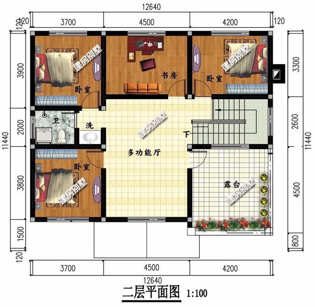 兩棟別墅外觀(guān)設計都非常漂亮，布局也是極盡合理，造價(jià)20多萬(wàn)，建一棟這樣的別墅在老家，真的很有面子。