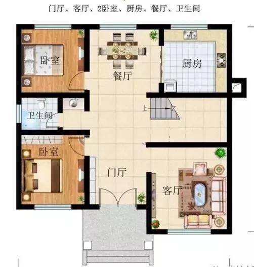 這款別墅根據農村居住習慣設有堂屋神位，將品質(zhì)生活與傳統習俗相結合，適合廣大地區建造。