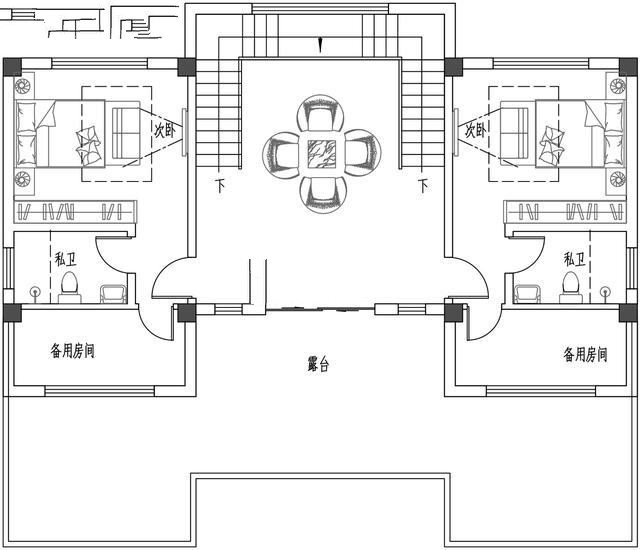 建筑為新中式風(fēng)格，整體色調以簡(jiǎn)潔的高級灰為主，與周邊環(huán)境相呼應,新中式別墅外觀(guān)更加寬敞，美麗的風(fēng)景盡收眼底！