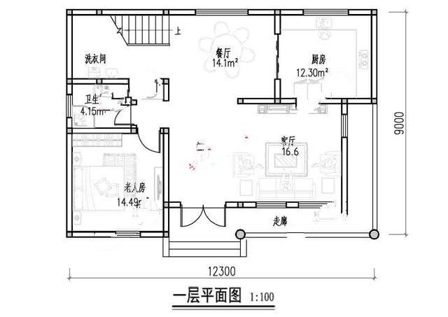 新農村二樓半別墅的照片。在鄉下建一座會(huì )讓人羨慕的！