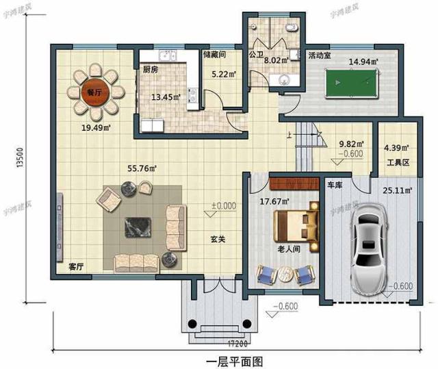 如果你想建一棟漂亮的房子，你必須瀏覽許多方案來(lái)選擇你最喜歡的一個(gè)。這里有三幅美麗的別墅設計圖，它們是建造房子所必須的！