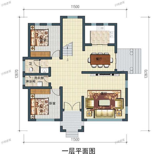 三幅新農村自建房屋設計圖，一幅在家鄉，不用擔心相親。