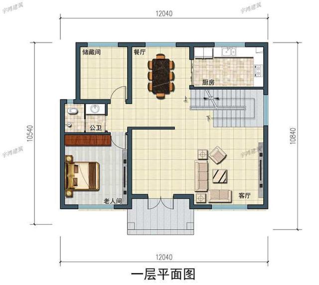 三幅新農村自建房屋設計圖，一幅在家鄉，不用擔心相親。