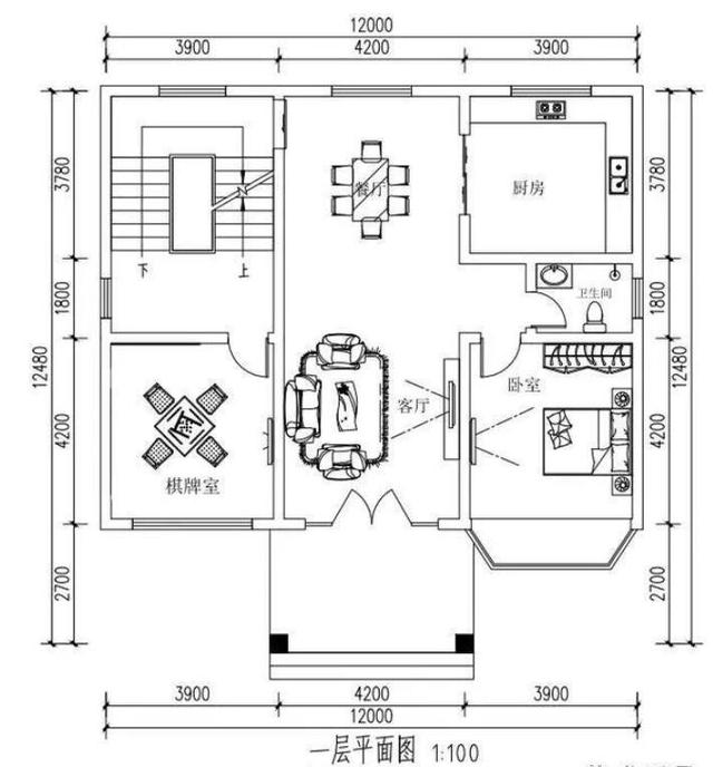 　一棟農村自建別墅的實(shí)景是12米寬，二樓有一個(gè)車(chē)庫。費用是40萬(wàn)元。值得嗎？