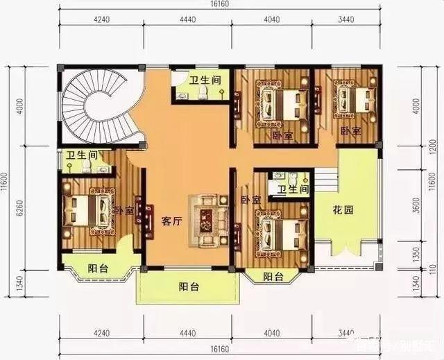 推薦13X11農村自建別墅圖紙