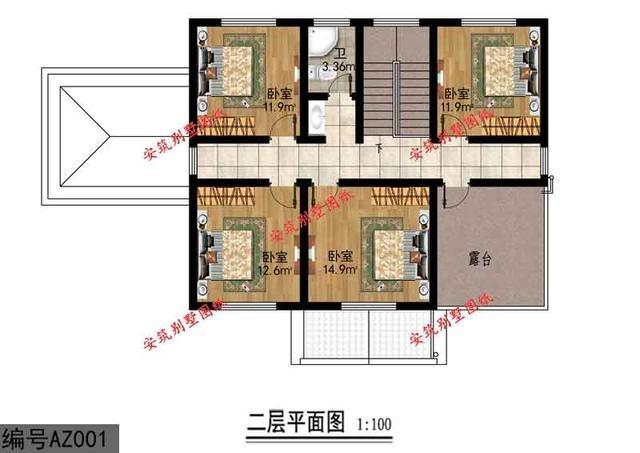 五種農村實(shí)用住宅設計圖紙