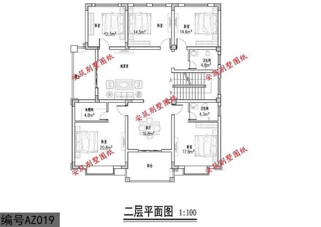 五種農村實(shí)用住宅設計圖紙