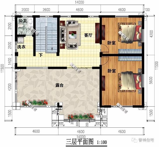 兩棟別墅建在廣東的農村地區