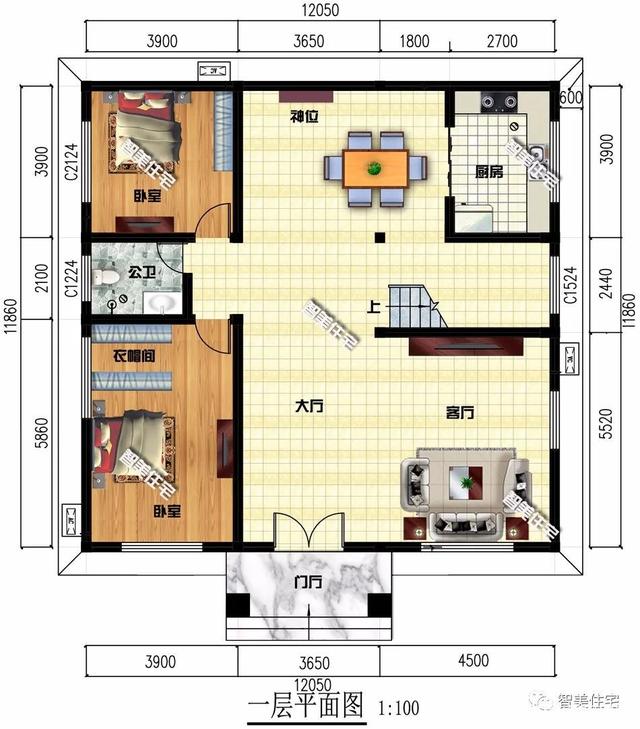 兩棟別墅建在廣東的農村地區