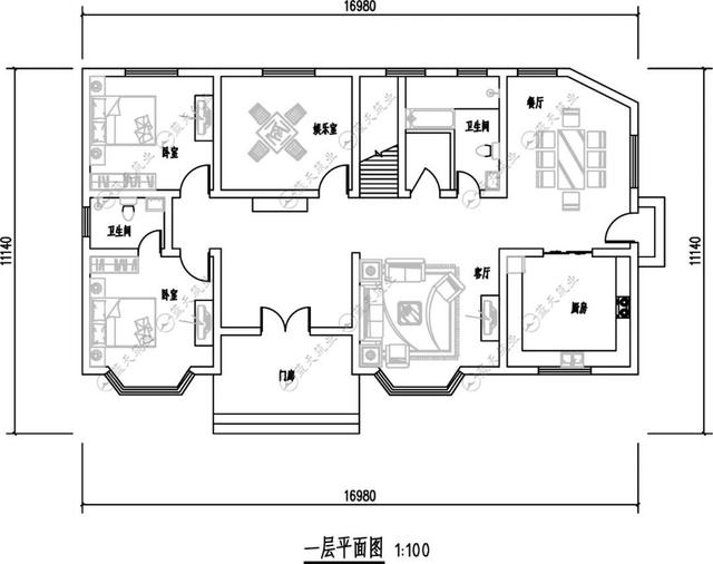 三層歐洲自建別墅設計圖紙