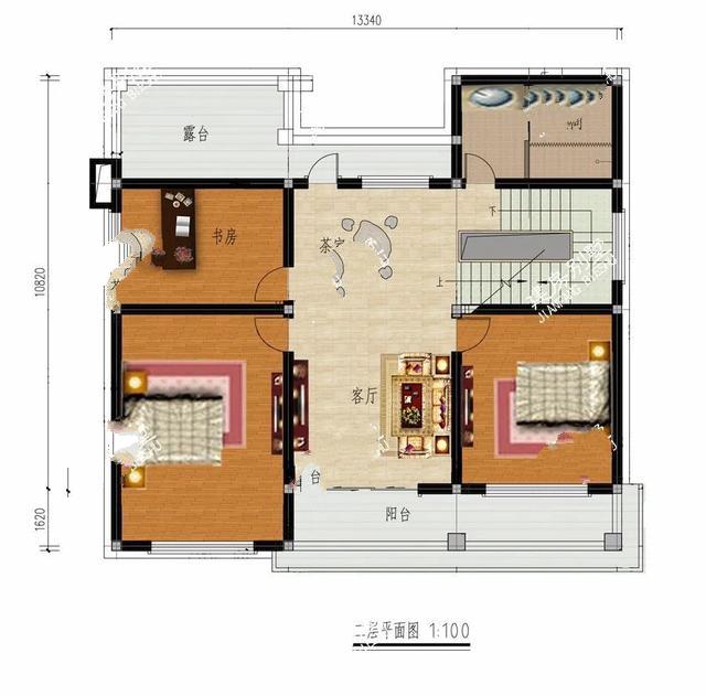 適合鄉村建設的兩層別墅