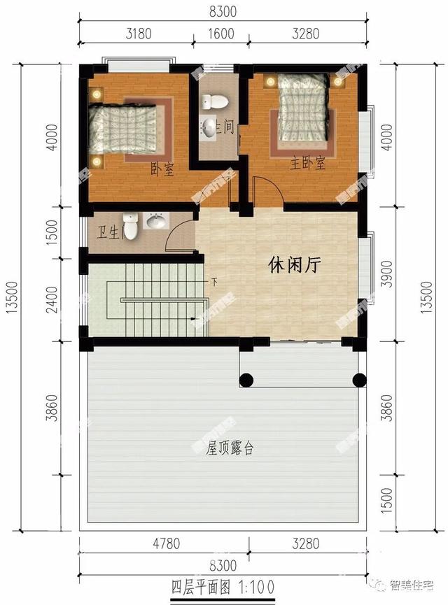 三棟農村重疊別墅