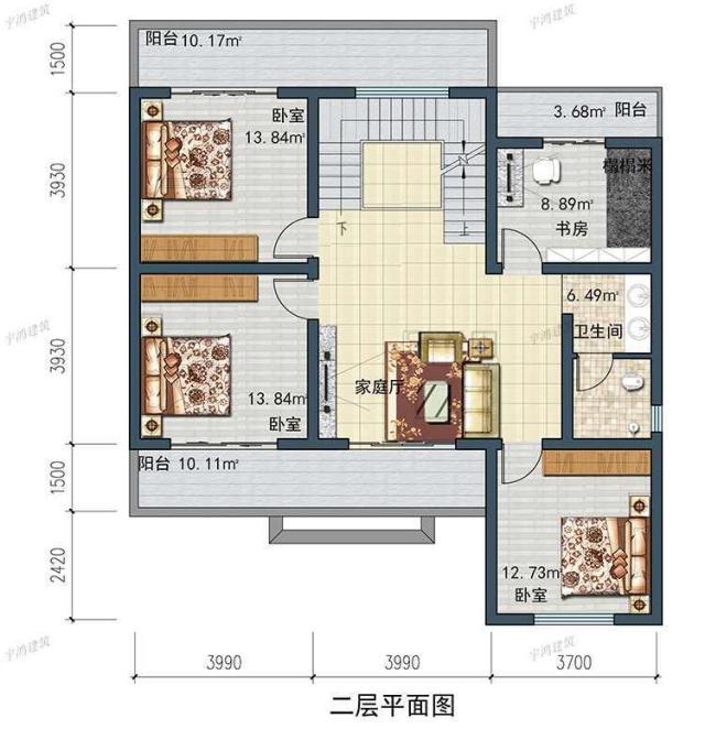 農村建造一棟三層或兩層半的別墅