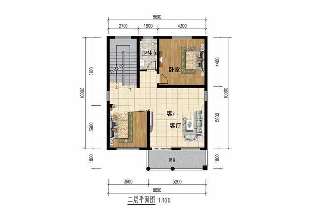 100平方米的房屋設計