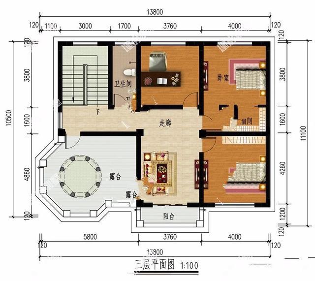 超過(guò)13米的建甌三層別墅