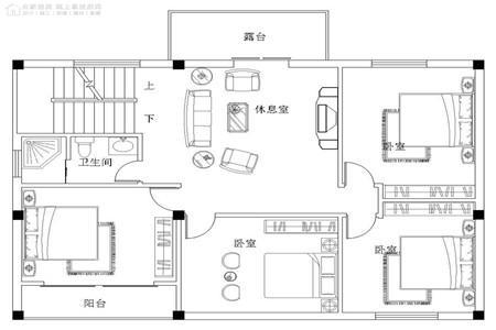 100平方米的小家庭農村自建設計圖