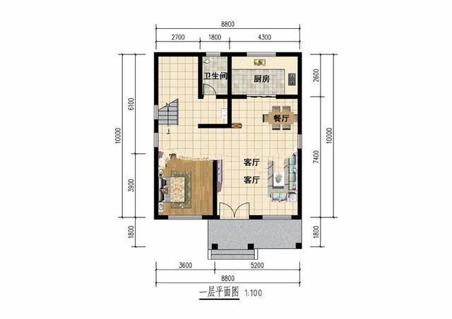 100平方米的房屋設計