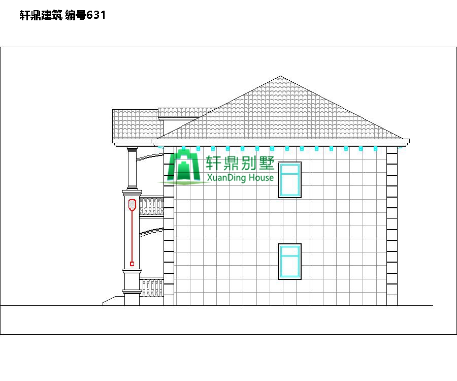 　磚混結構的農村自營(yíng)住宅