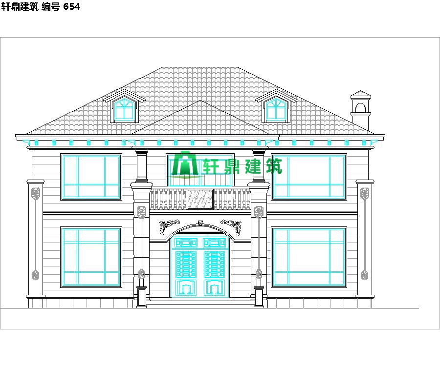 農村建造歐式二層小別墅