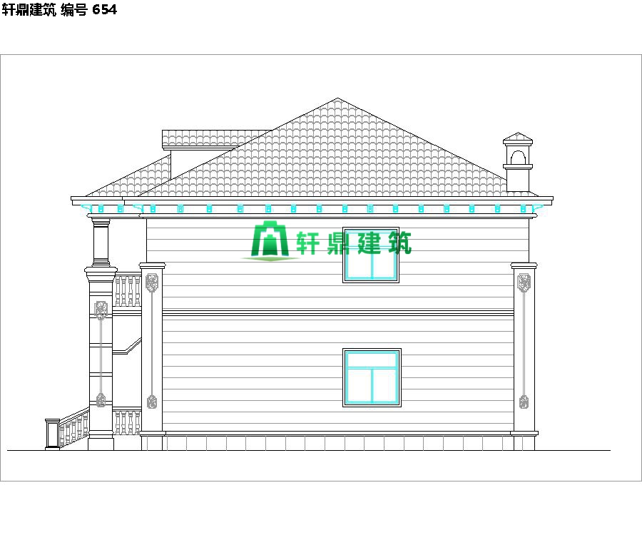 農村建造歐式二層小別墅