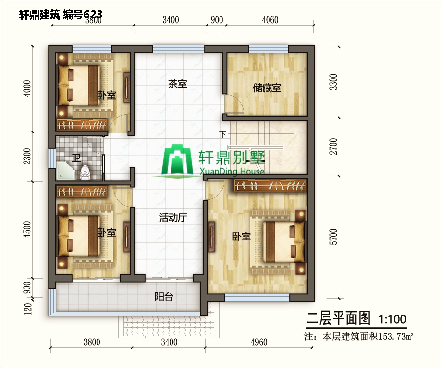 農村二樓現代風(fēng)別墅