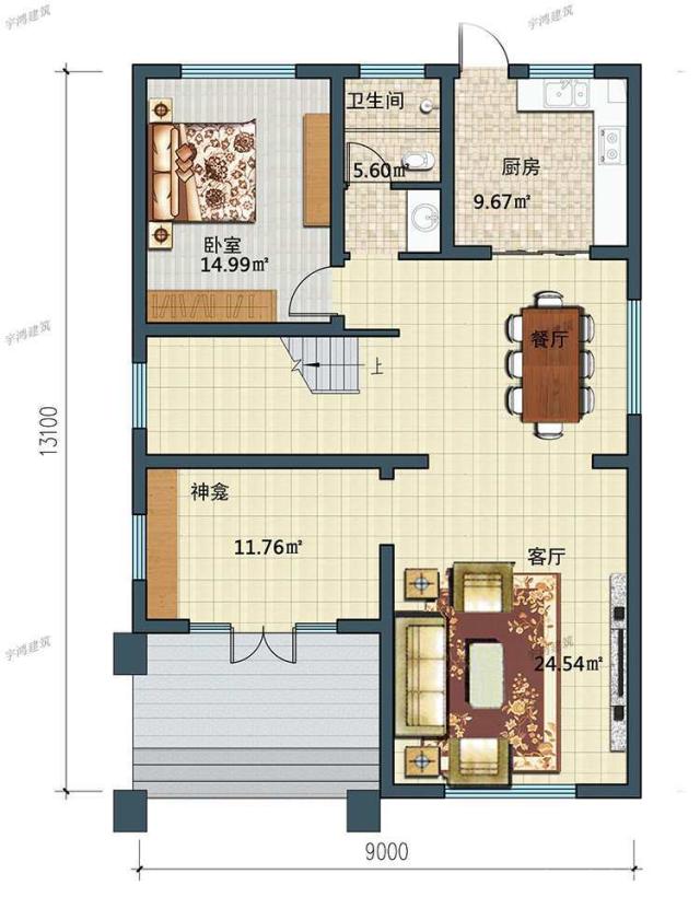 30萬(wàn)以?xún)鹊霓r村自營(yíng)住宅設計圖