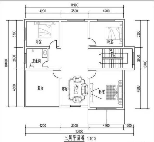 農村建了三層別墅