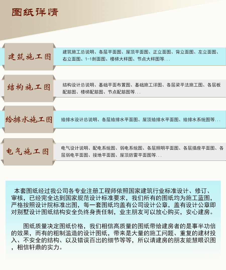  新田園自建二層別墅設計圖紙和效果圖