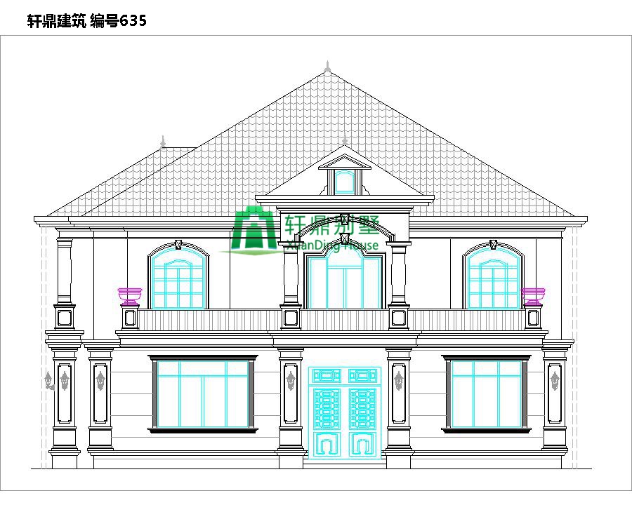 大氣二層自建別墅設計圖