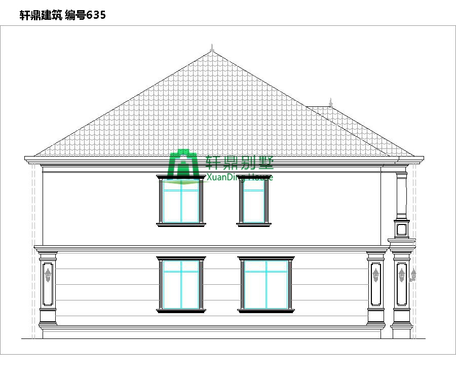 大氣二層自建別墅設計圖