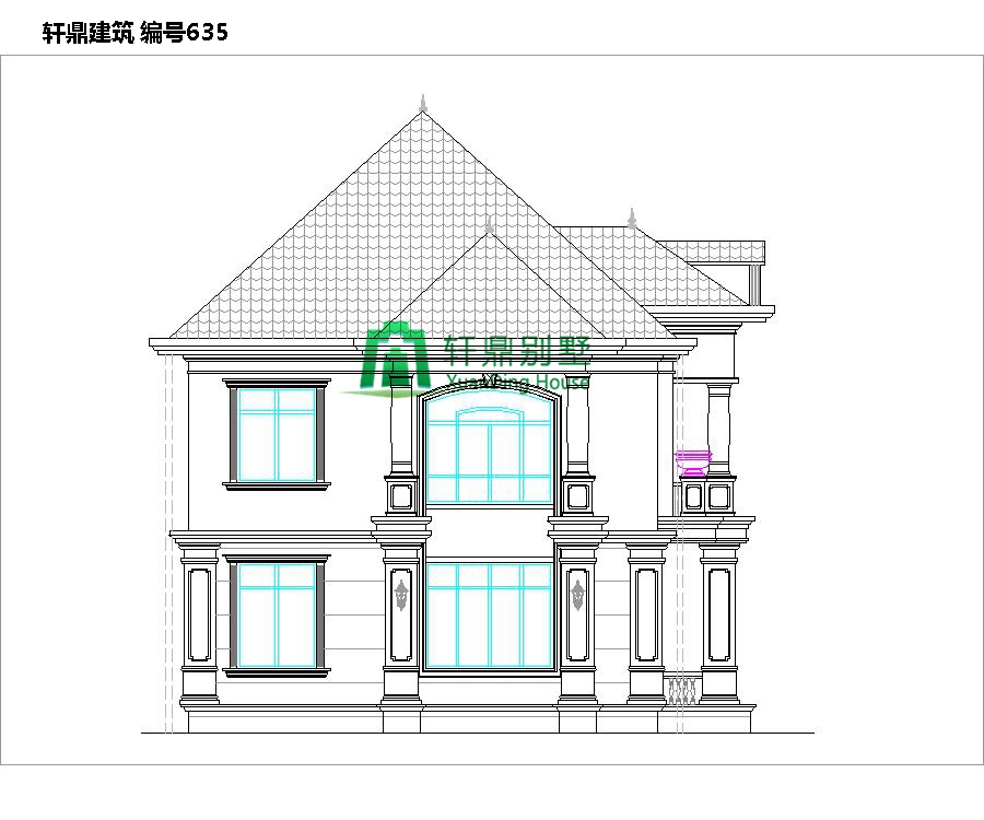 大氣二層自建別墅設計圖