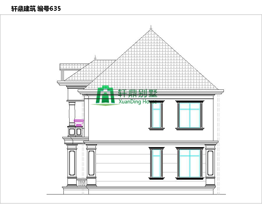 大氣二層自建別墅設計圖