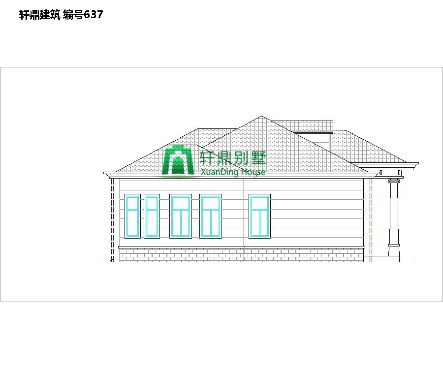 農村一層的現代別墅