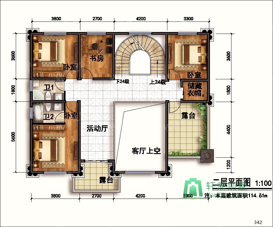 歐洲二樓別墅農村自建住宅的設計