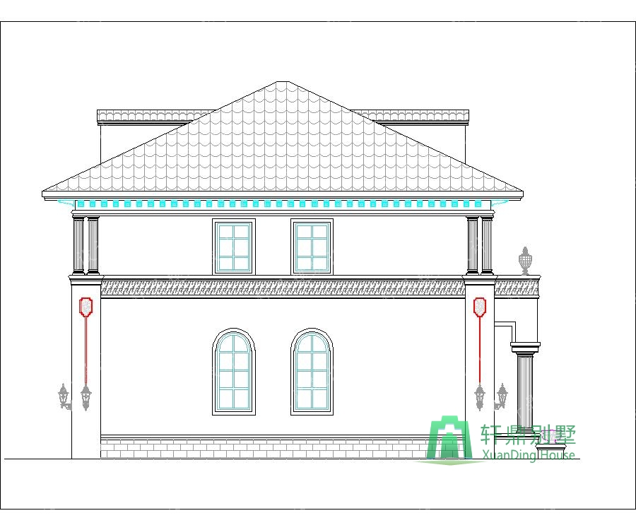 歐洲二樓別墅農村自建住宅的設計