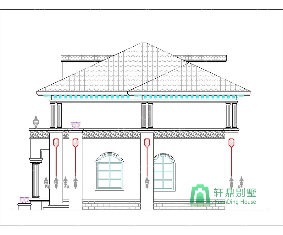 歐洲二樓別墅農村自建住宅的設計