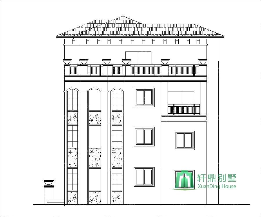 建筑層數：地上4層，建筑總高度（到屋脊高度）：15.732米，建筑面積：461平方米。 結構體系：框架結構，抗震設防烈度七度，屋面為現澆混凝土屋面。 樓層層高：一層層高3.6米，二層層高3.3米，三層層高3.3米。