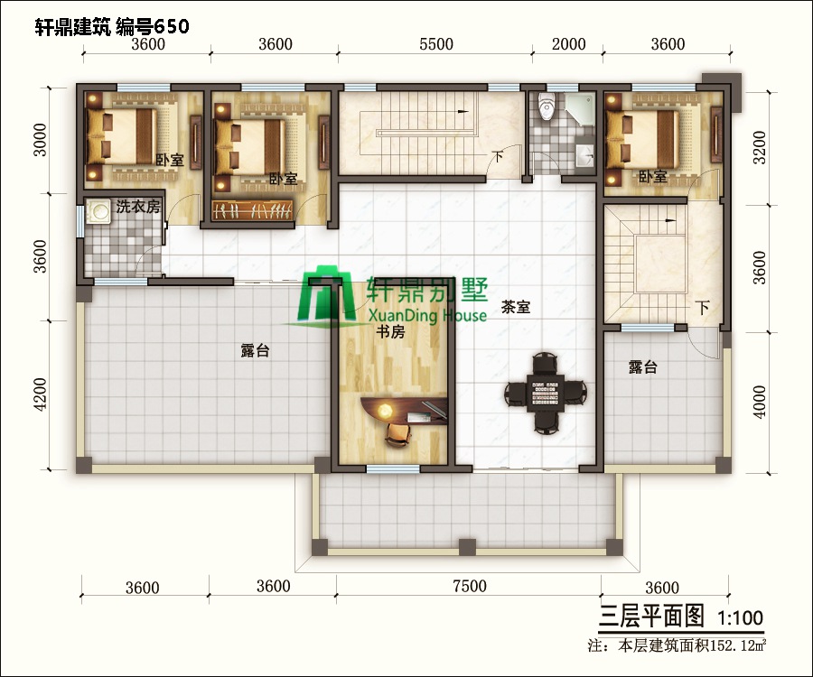 三層自建別墅設計圖