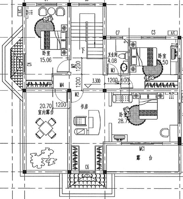 鄉村兩層建筑設計